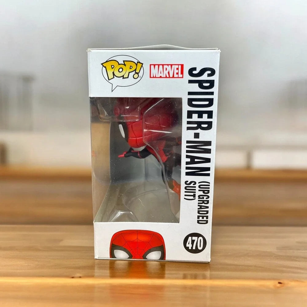 Lot Of 2 Funko Pop! Marvel Spider-Man Vinyl Figures #397 & #470 Bobble Heads‎
